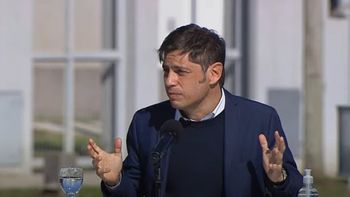 Axel Kicillof criticó a María Eugenia Vidal durante un acto en la localidad bonaerense de Merlo.&nbsp;