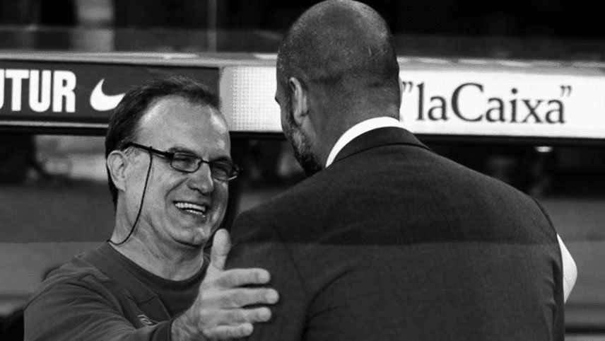 Guardiola: Ningún otro técnico en el mundo puede jugar como Bielsa, nadie puede imitarlo