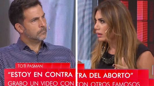 Toti Pasman sobre su cruce con Flor de la V por el aborto: Expresé mi idea y respeto a los que piensan distinto