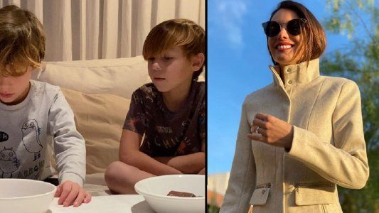 El desafío viral que les planteó Pampita a sus hijos: ¡No se coman nada que es el premio!