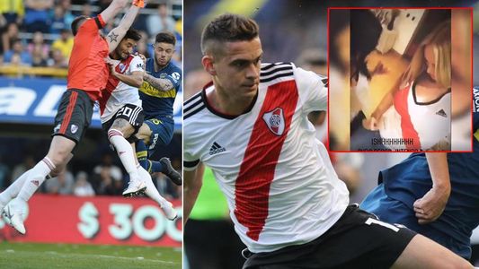 Las mujeres de Armani y Borré: Baile sexy y cantito para festejar la victoria de River frente a Boca