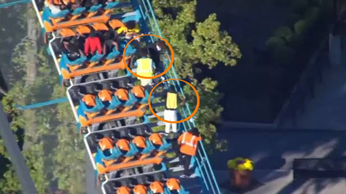 Producida la tragedia, el personal de seguridad ayud&oacute; a evacuar a los dem&aacute;s visitantes. (foto: Gentileza TMZ)