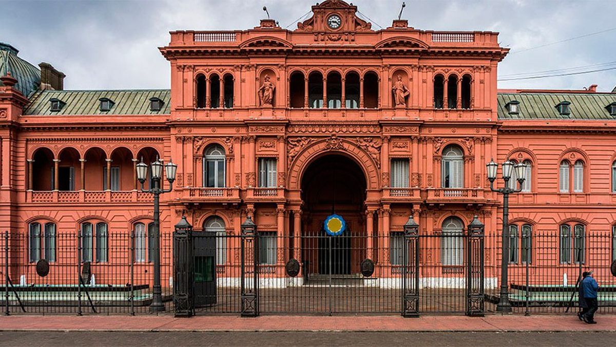Casa Rosada desierta y con luces de emergencia por crisis energética y ola de calor (Foto: Casa Rosada).