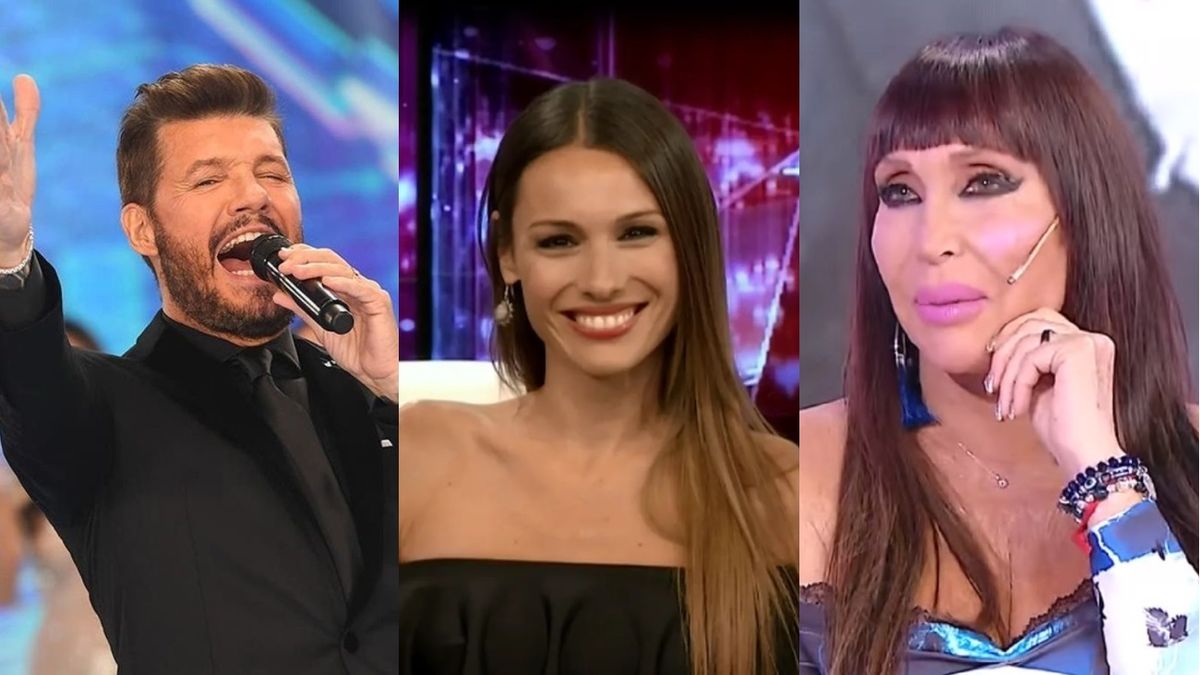 Marcelo Tinelli, Pampita y Moria Casán.&nbsp;