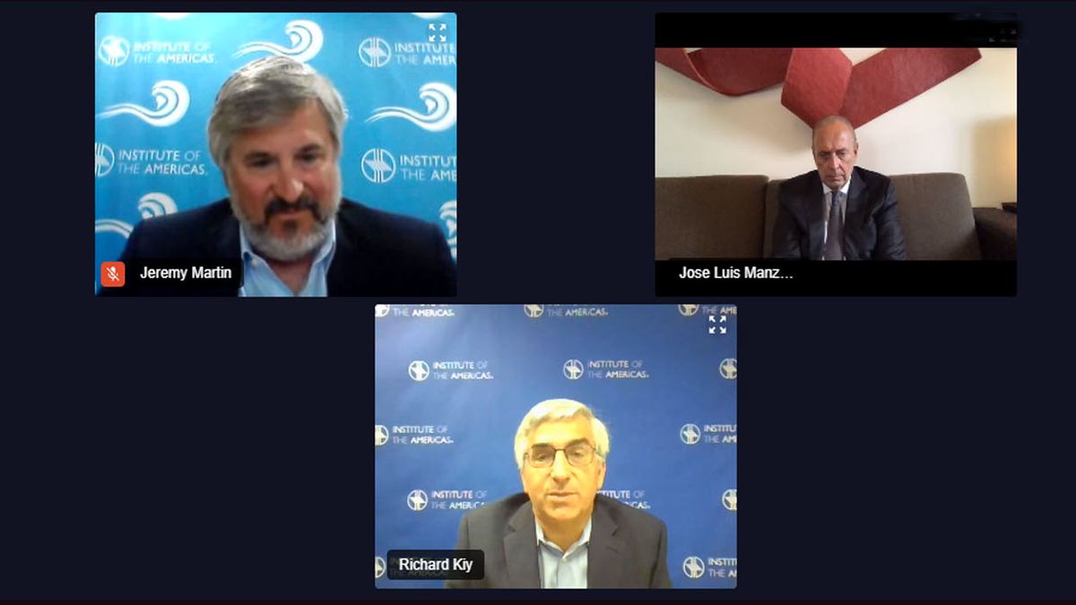 José Luis Manzano, presidente de Integra Capital, en la video conferencia del Instituto de las Américas sobre energía (Foto: Captura de pantalla)