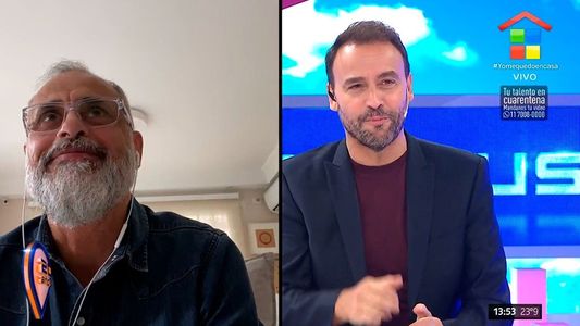 Jorge Rial salió al aire desde su casa: Soy hipertenso y cardíaco, estoy dentro del grupo de riesgo