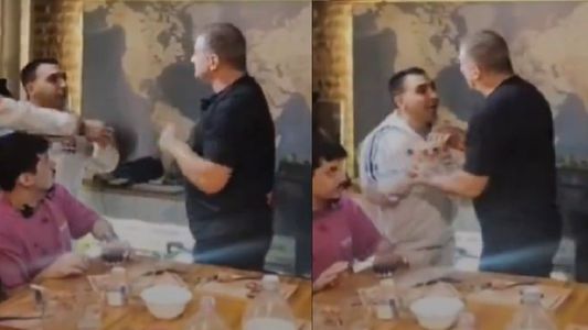 Escándalo al aire: el video del Turco García a las piñas en su programa