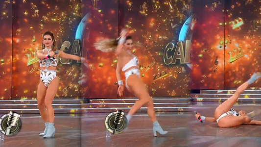 Moria Casán le pidió un dehors de ballet a Adabel Guerrero y la pirueta terminó en blooper