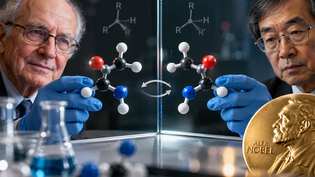 Kagan y Soai ganan el Nobel de Química por su trabajo sobre el espejo molecular único. (Foto: IA)