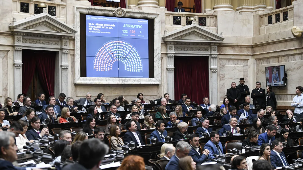 El Gobierno se anotó la media sanción de los cambios al régimen de subsidios de Zonas Frías. (Foto: Prensa Diputados).