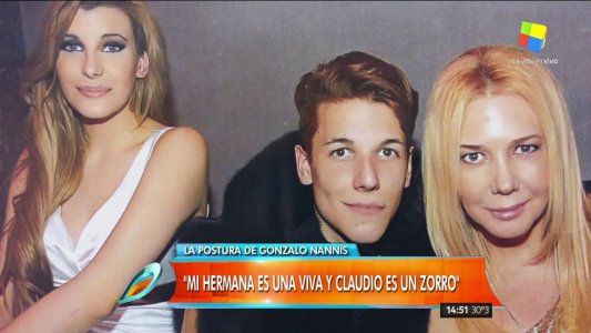 Gonzalo Nannis criticó a Claudio Caniggia y defendió a su hermana: Todo lo que dijo es verdad