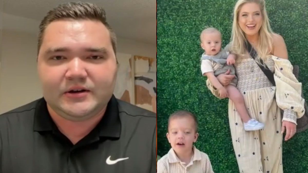 Leah sus dos hijos y su esposo Jacob.(Foto: Gentileza insideedition)