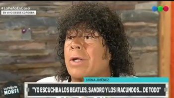La Mona Jiménez reapareció en tevé después de 10 años y contó que sufrió bullying por su apodo