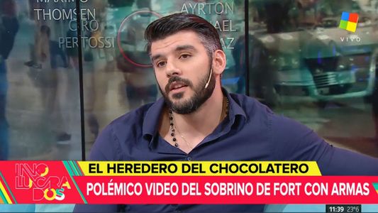 Thomás Fort se enojó por las preguntas del uso de armas en un video y se fue del aire de Involucrados
