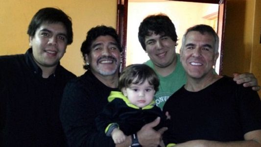 Diego Maradona visitó a Dady Brieva en el Astral