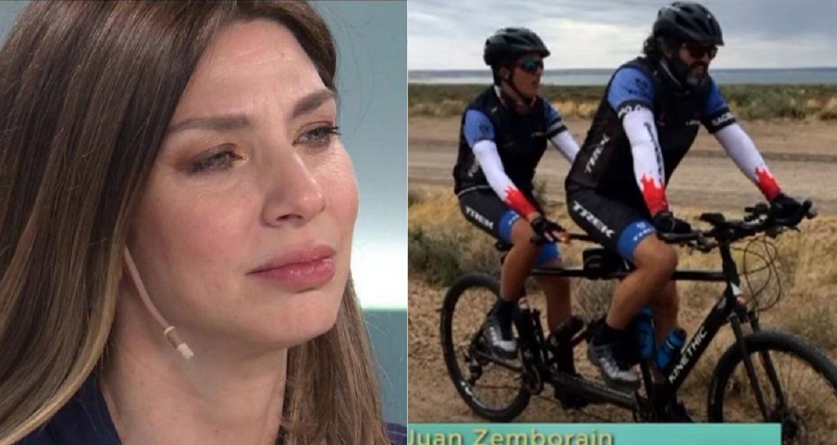Las lágrimas de Romina Gaetani con la historia de un padre y su hijo autista