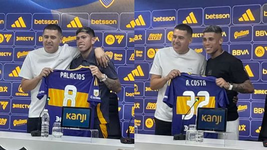 Carlos Palacios y Ayrton Costa fueron presentados como refuerzos de Boca: Jugar acá es...
