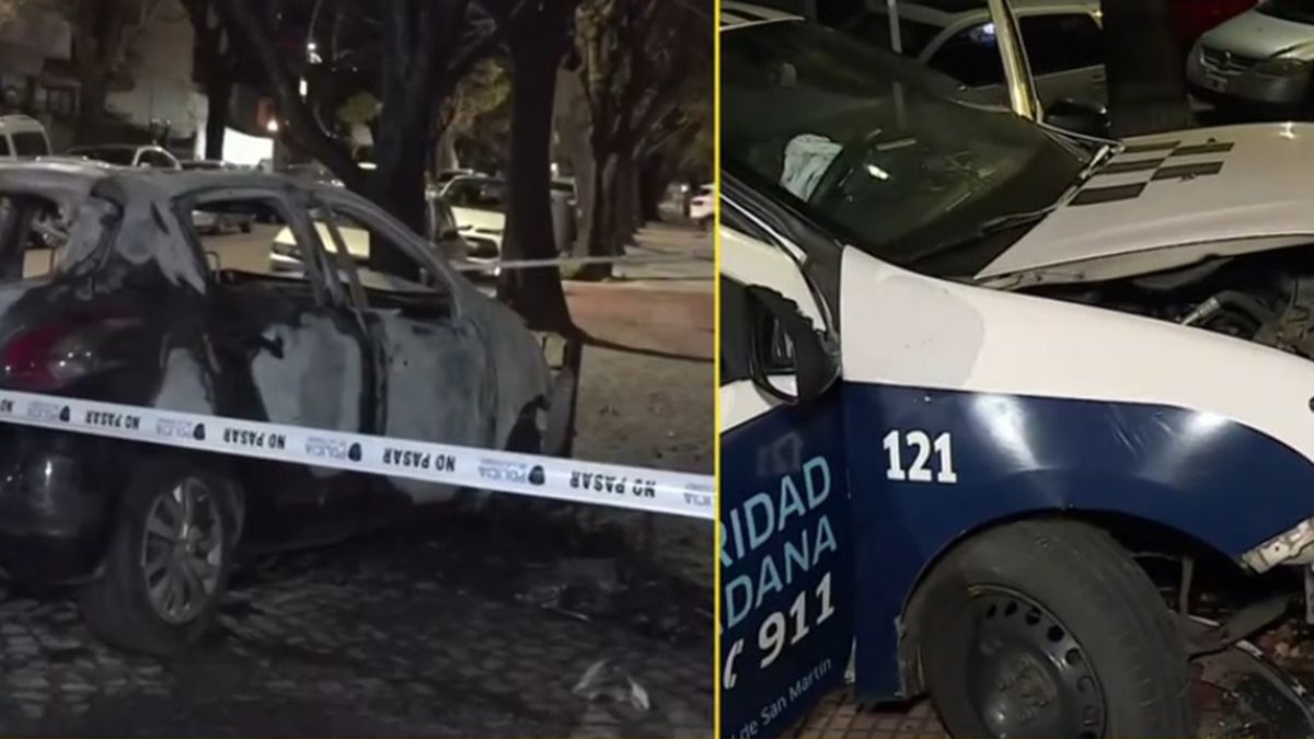 Persecución y choque en Núñez. (Foto: A24.com)
