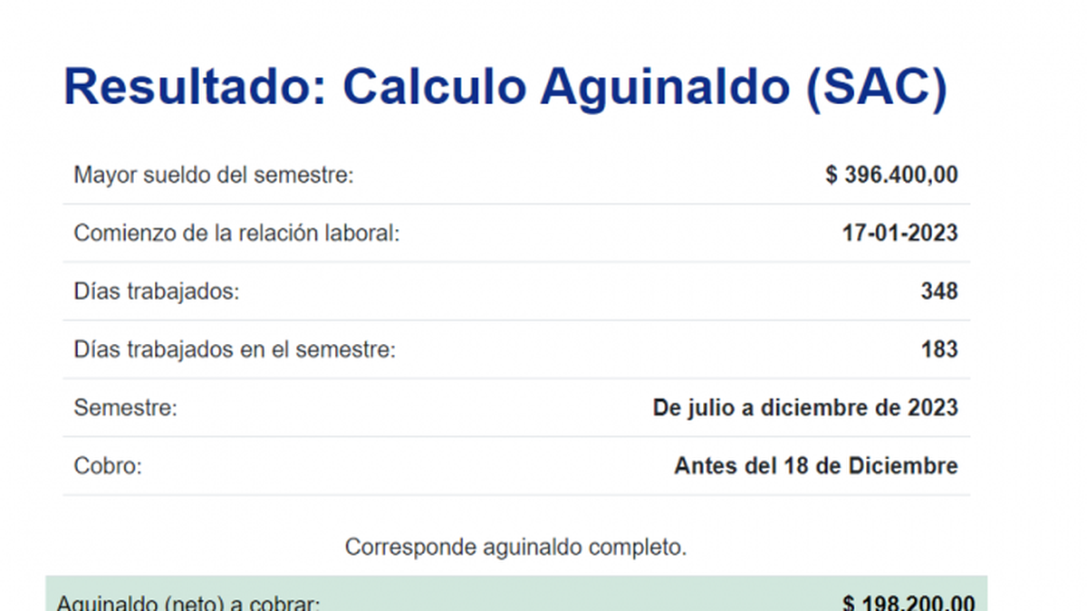 AGUINALDO de DICIEMBRE cuándo se cobra y cómo calcularlo