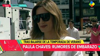 Paula Chaves enfrentó los rumores de embarazo: Aún no puedo confirmar nada