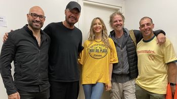 marcelo tinelli hizo una visita fugaz por mar del plata y visito a guillermina valdes