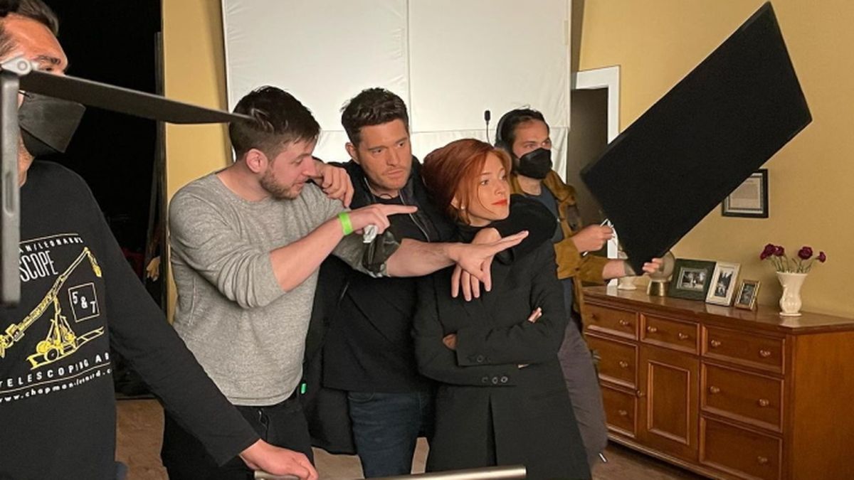 Luisana Lopilato y Michael Bubl&eacute; durante el rodaje del videoclip de &ldquo;I&rsquo;ll never not love you&rdquo; semanas atr&aacute;s.&nbsp;