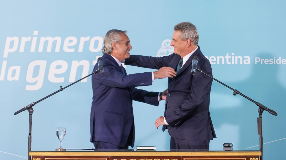 Agustín Rossi dijo que es raro que Alberto Fernández compita en una PASO: No confirmó que quiere ir por la reelección. (Télam)