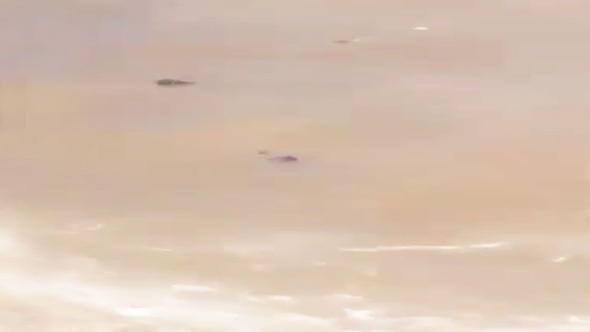 El oleaje del mediterráneo lleva a la costa cuerpos sin vida de las vícitmas de la inundación en Libia. (Foto: Captura de TV)
