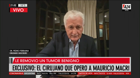 Tras la intervención, el médico que operó a Macri dio detalles sobre su estado de salud
