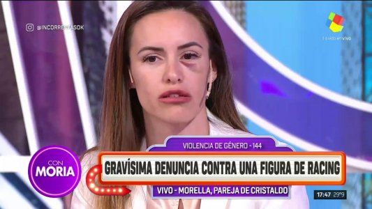 Me tiró una botella de agua, me arrastró por el piso y me pegó con el puño en la cara, contó Morella, esposa de Cristaldo