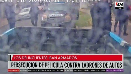 Una persecución de película a ladrones de autos por encargo”