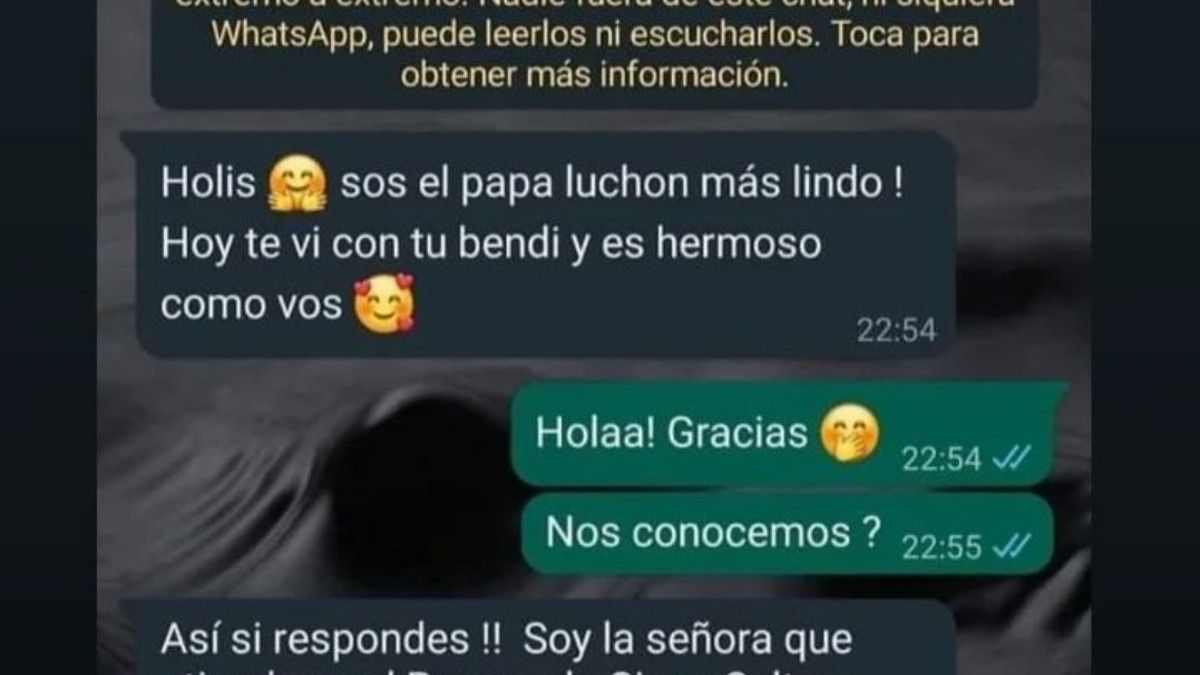 El mensaje se volvió viran en pocos minutos.