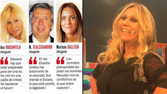 Ana Rosenfeld: Me parece un absurdo el tema, tal cual me mandaron la foto la subí