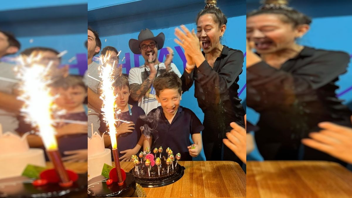 Jimena Barón y Daniel Osvaldo festejaron los 8 años de su hijo Morrison.
