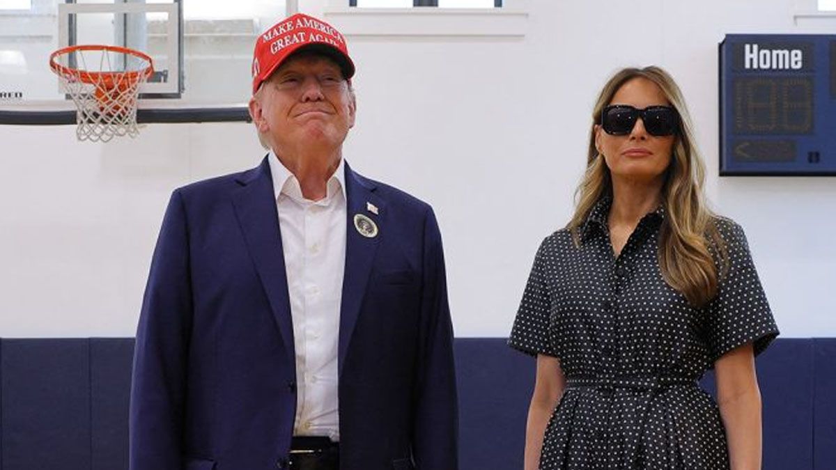 Trump y su esposa Melania