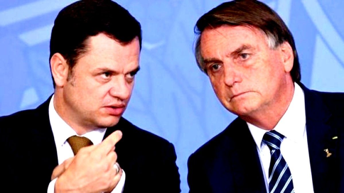 Jair Bolsonaro y Anderson Torres. 