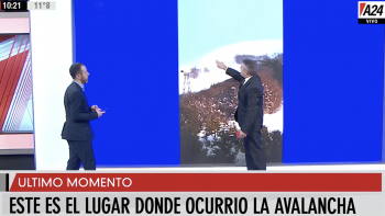 Impactante video: el lugar donde se produjo la avalancha en el Cerro Catedral que terminó con la vida del jefe de patrulla