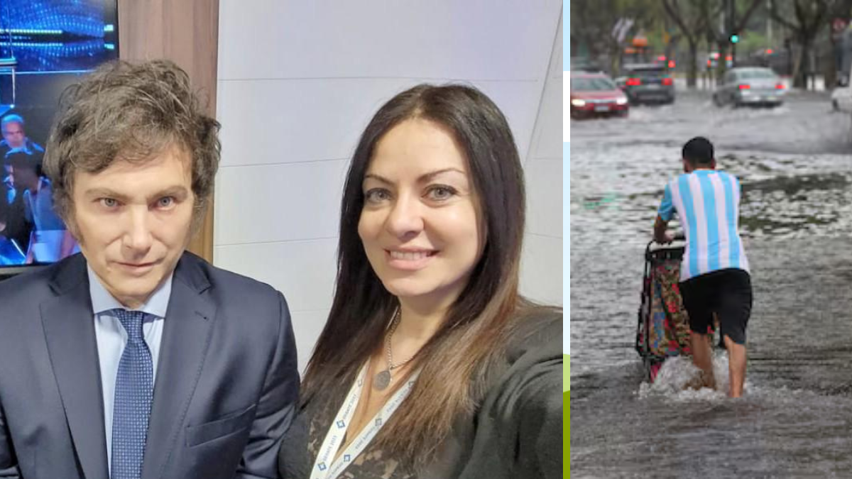 &nbsp;Denunciaron que Milei y Petovello no asistieron a los damnificados por el temporal (Foto: A24).