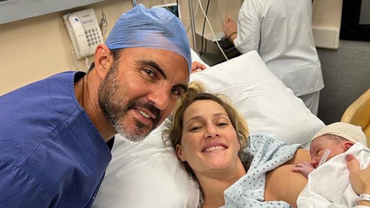 Mica Viciconte y Fabián Cubero mostraron la carita de Luca