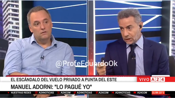 una productora vinculada a la tv publica pago el viaje de adorni a punta del este