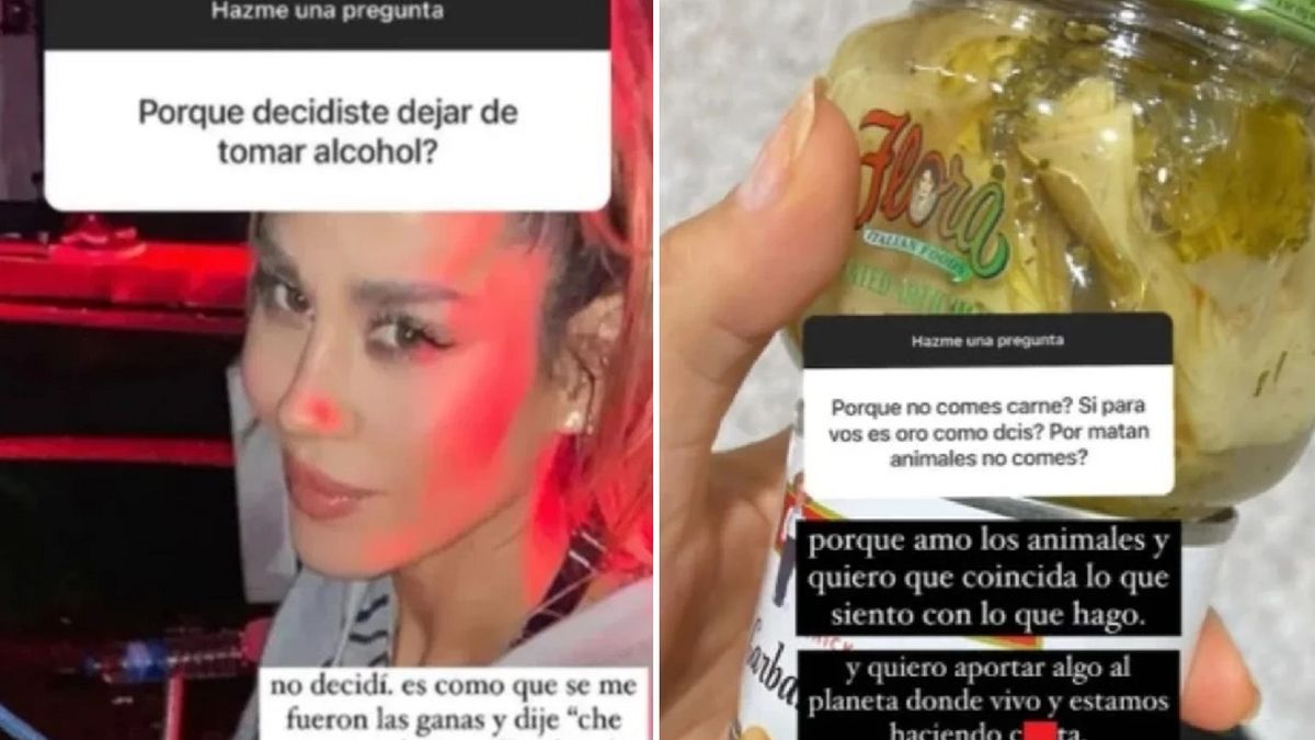 Hace un tiempo Jimena Barón dejó de tomar alcohol, sumado a su vegetarianismo. 