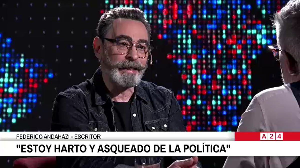 El escritor Federico Andahazi estuvo con Luis Novaresio en el programa Entrevista. (Foto: captura).