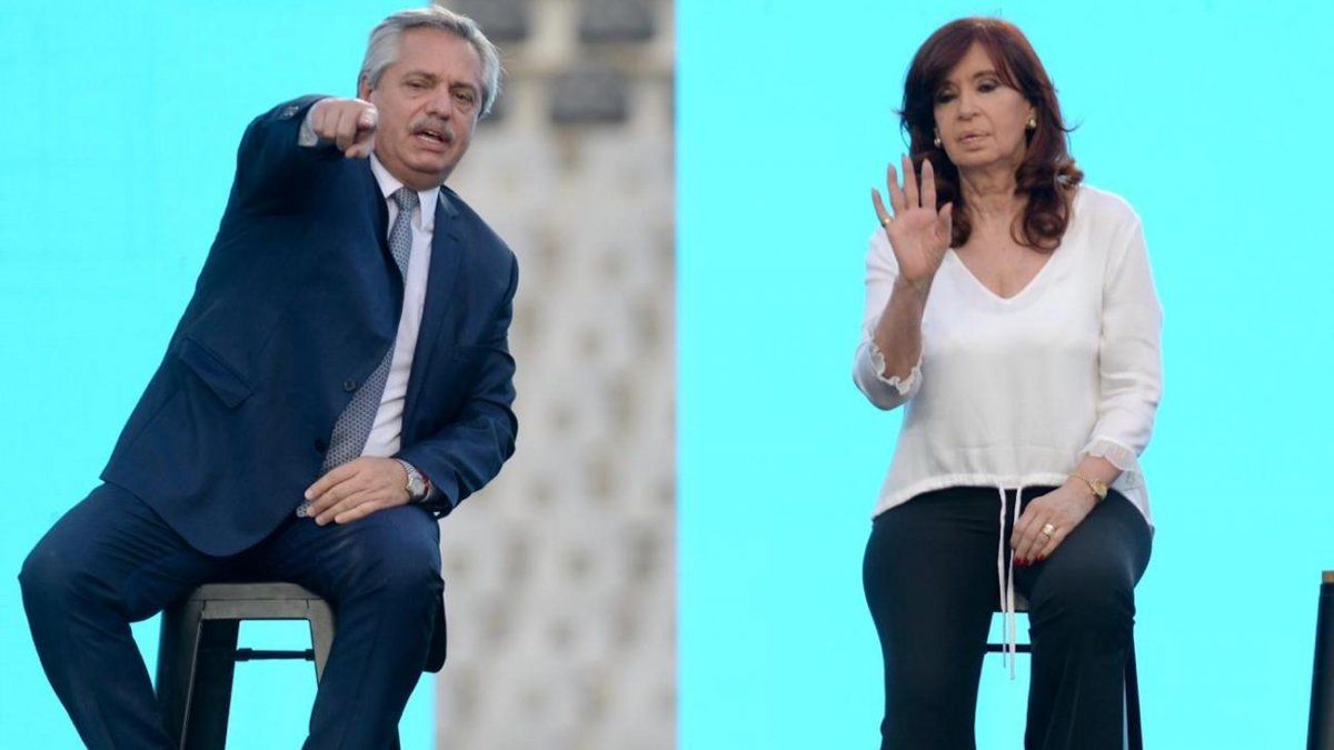 Elecciones 2021. Alberto Fernández y Cristina Kirchner hacen número pensando en el día después de las elecciones (Foto: archivo).