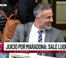 El polémico gesto del doctor Luque, acusado por la muerte de Maradona, en la puerta de los tribunales