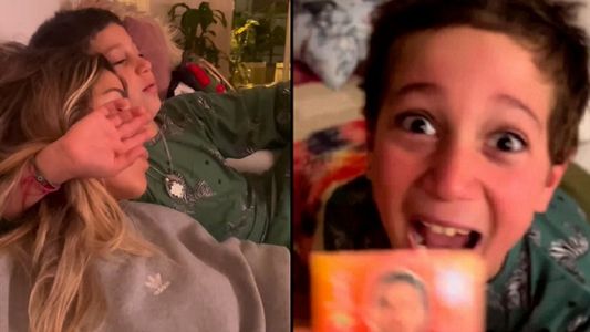 El video de los gritos desaforados de Momo, el hijo de Jimena Barón, al encontrar la figurita de Messi