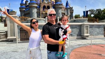 Las fotos del soñado viaje de Barby Franco y Fernando Burlando con su hija Sarah a Disney: Mundo ideal