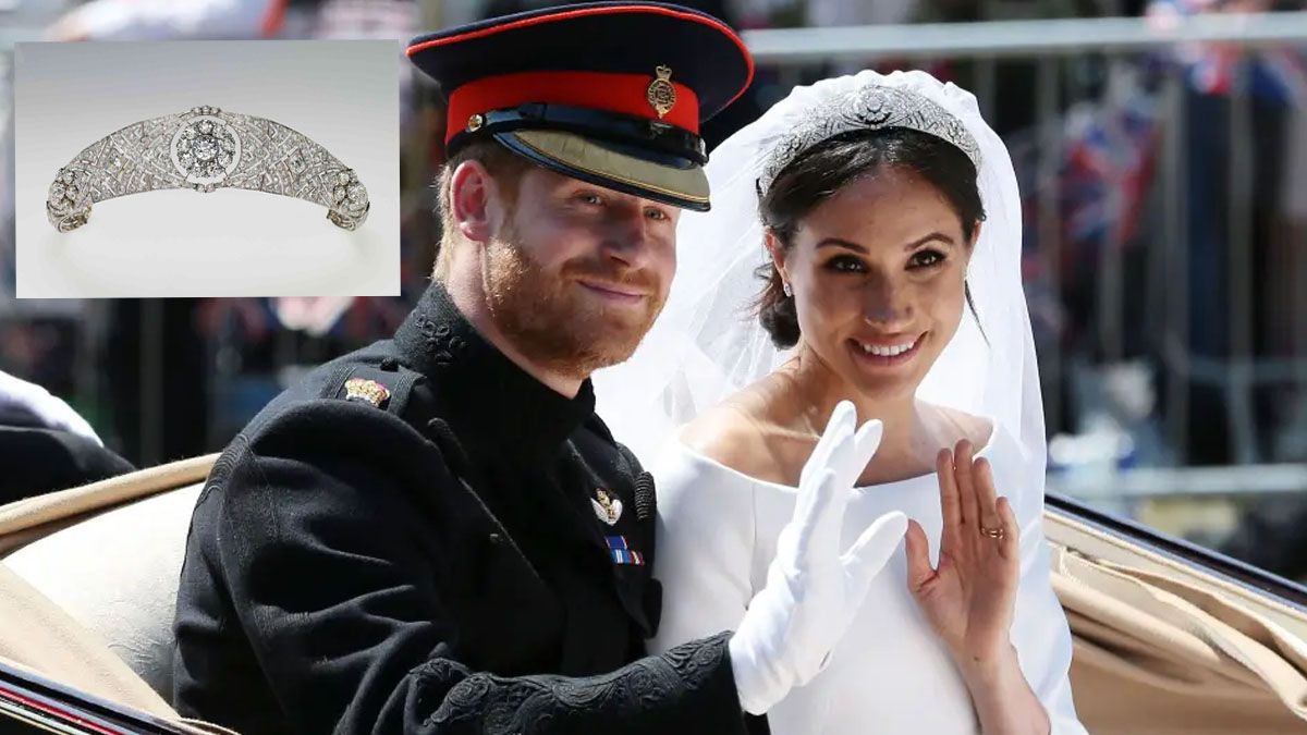 Un nuevo libro sobre la Isabel II dice que odiaba a Meghan Markle porque eligi&oacute; con Harry una tiara para su casamiento sin esperar que la reina le regalara uno personal. (Foto: Gentileza "Hello")