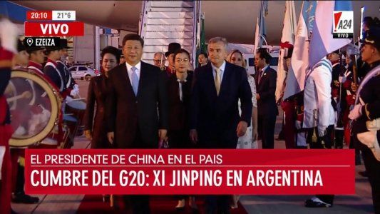 El presidente de China, Xi Jinping, ya está en el país