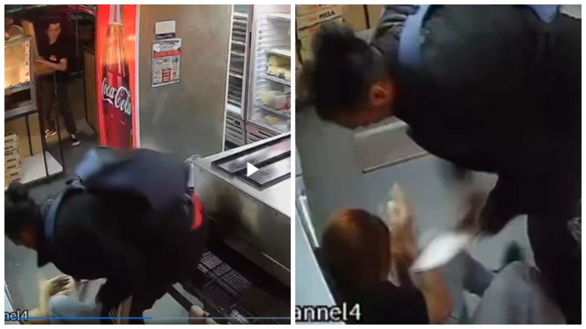 Brutal intento de femicidio en una pizzería de Núñez: apuñaló a su ex pareja 28 veces y fue registrado por las cámaras de seguridad