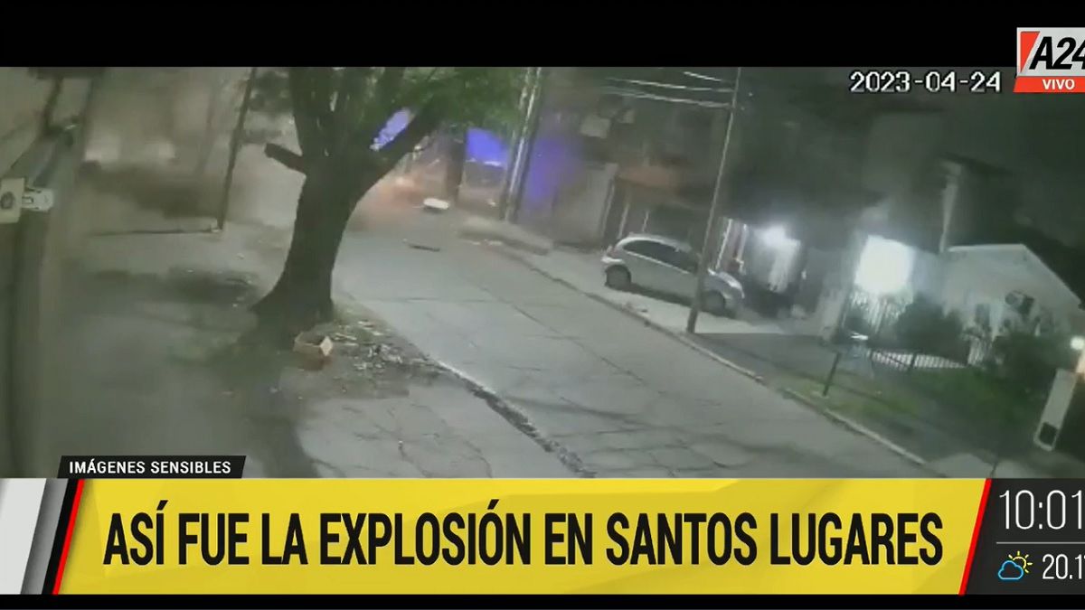 El estallido ocurrió finalmente en un inmueble en el cruce de las calles Almafuerte y Williams. Foto: captura de video.&nbsp;